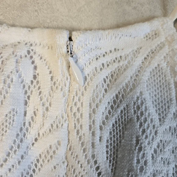 Lilly Pulitzer Resort White Pearl Shift Mini Tropical Fruit Lace Dress - Picture 8 of 11